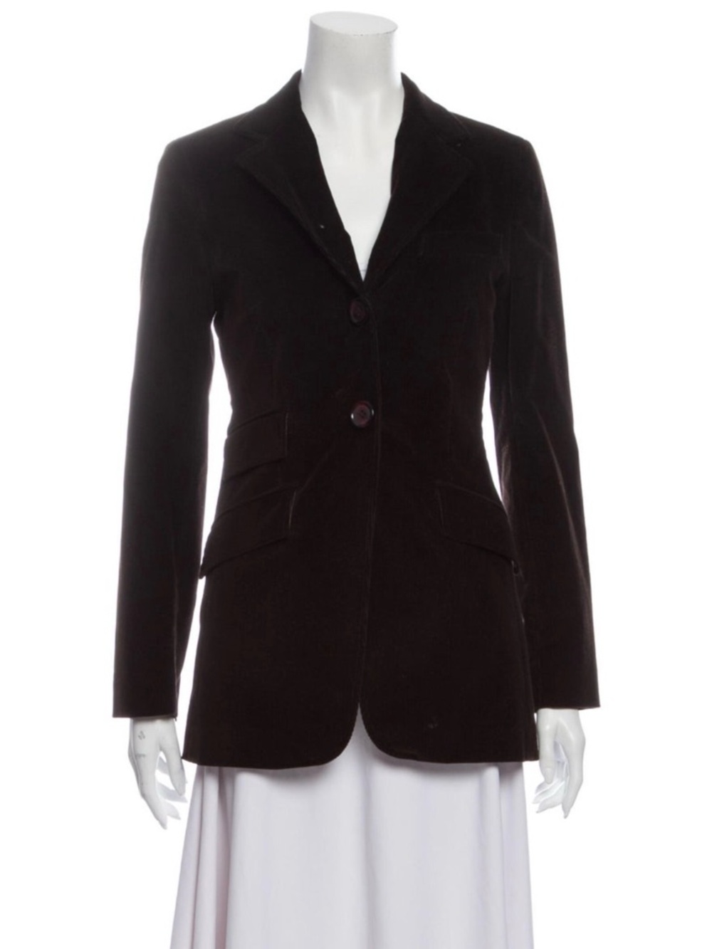 Weekend Max Mara Black Tailored Velvet Blazer